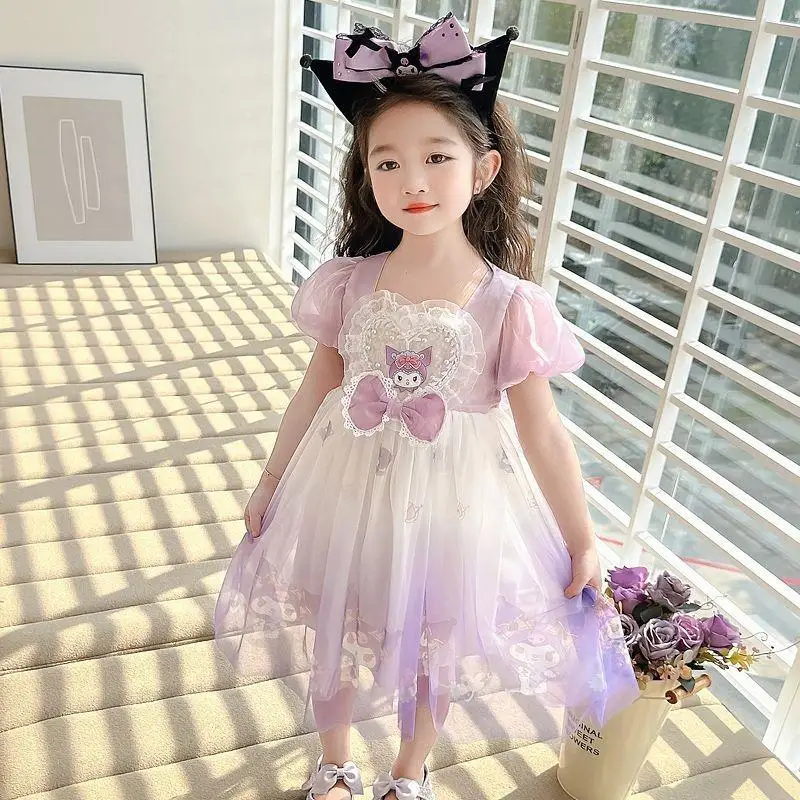 Sanrios Kuromi Summer Dress New Children Sweet Princess Style Fashionable Puffed Skirt Baby Skin-Friendly Comfortable Breathable
Sanrios Kuromi Summer Dress New Children Sweet Princess Style Fashionable Puffed Skirt Baby Skin-Friendly Comfortable Breathable