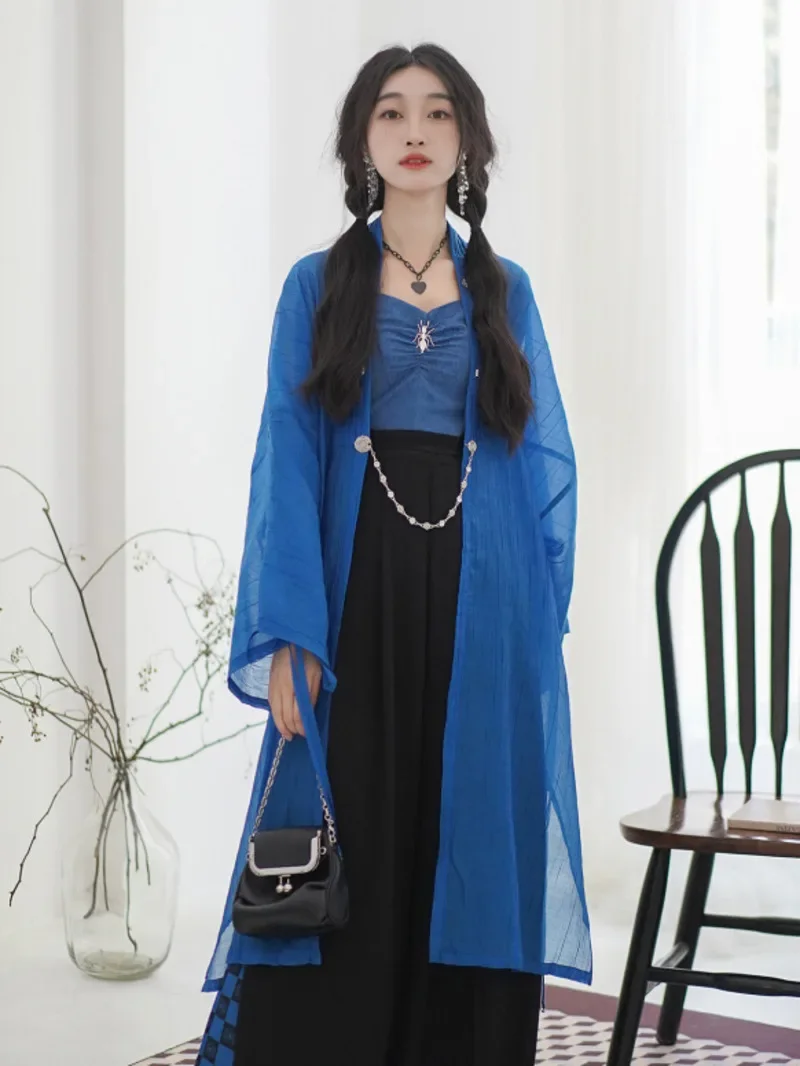 New Summer Improve Hanfu Women Han Elements Sunscreen Outer Shirt Wide Leg Pants Fiesta Carnival Halloween Cos Cosplay
New Summer Improve Hanfu Women Han Elements Sunscreen Outer Shirt Wide Leg Pants Fiesta Carnival Halloween Cos Cosplay
