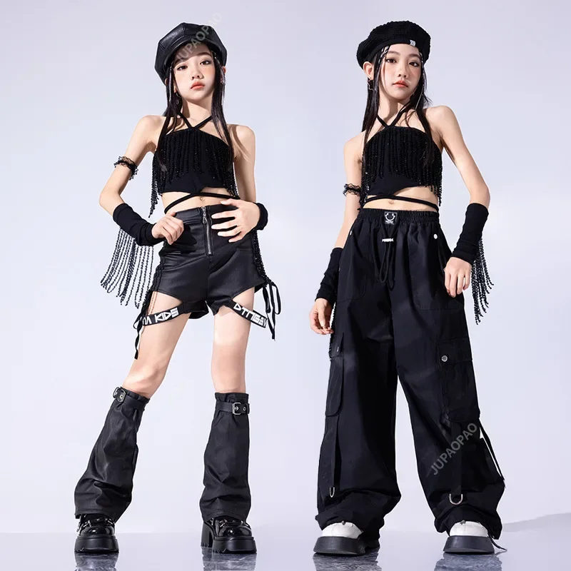 Summer Black Jazz Dance Clothes Girls Kids Hip Hop Outfits Cropped Tops Pants Concert Group Sets Competition Clothing
Summer Black Jazz Dance Clothes Girls Kids Hip Hop Outfits Cropped Tops Pants Concert Group Sets Competition Clothing