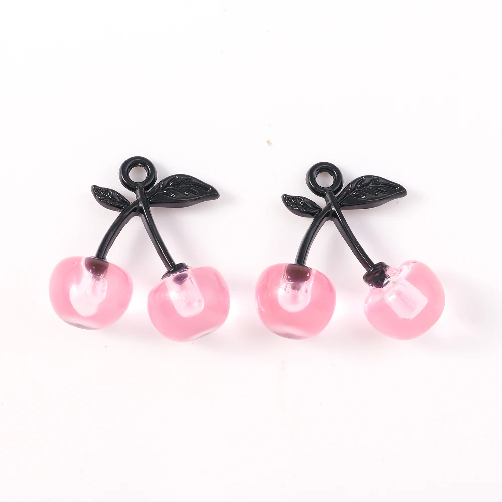 5pcs Cute Simulation Fruit Cherry Charms Pendant for Jewelry Making Necklace Earrings Bracelet DIY Handmade Accessories
5pcs Cute Simulation Fruit Cherry Charms Pendant for Jewelry Making Necklace Earrings Bracelet DIY Handmade Accessories