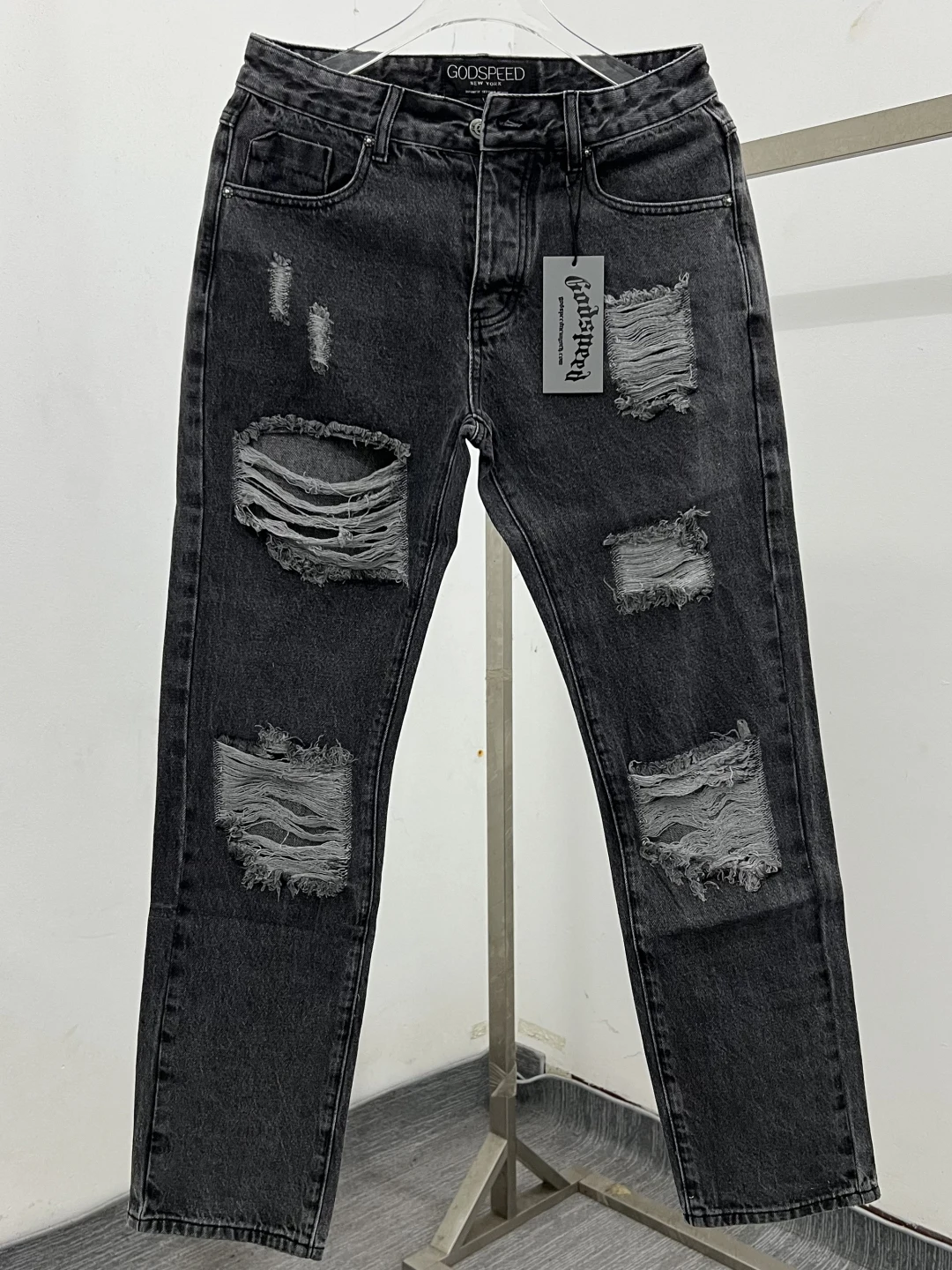 High Quality Godspeed American Retro Washed Ripped Meaty Jeans Men's Slim Casual Long Pants Youth Trendy Straight Tube Jeans
High Quality Godspeed American Retro Washed Ripped Meaty Jeans Men's Slim Casual Long Pants Youth Trendy Straight Tube Jeans