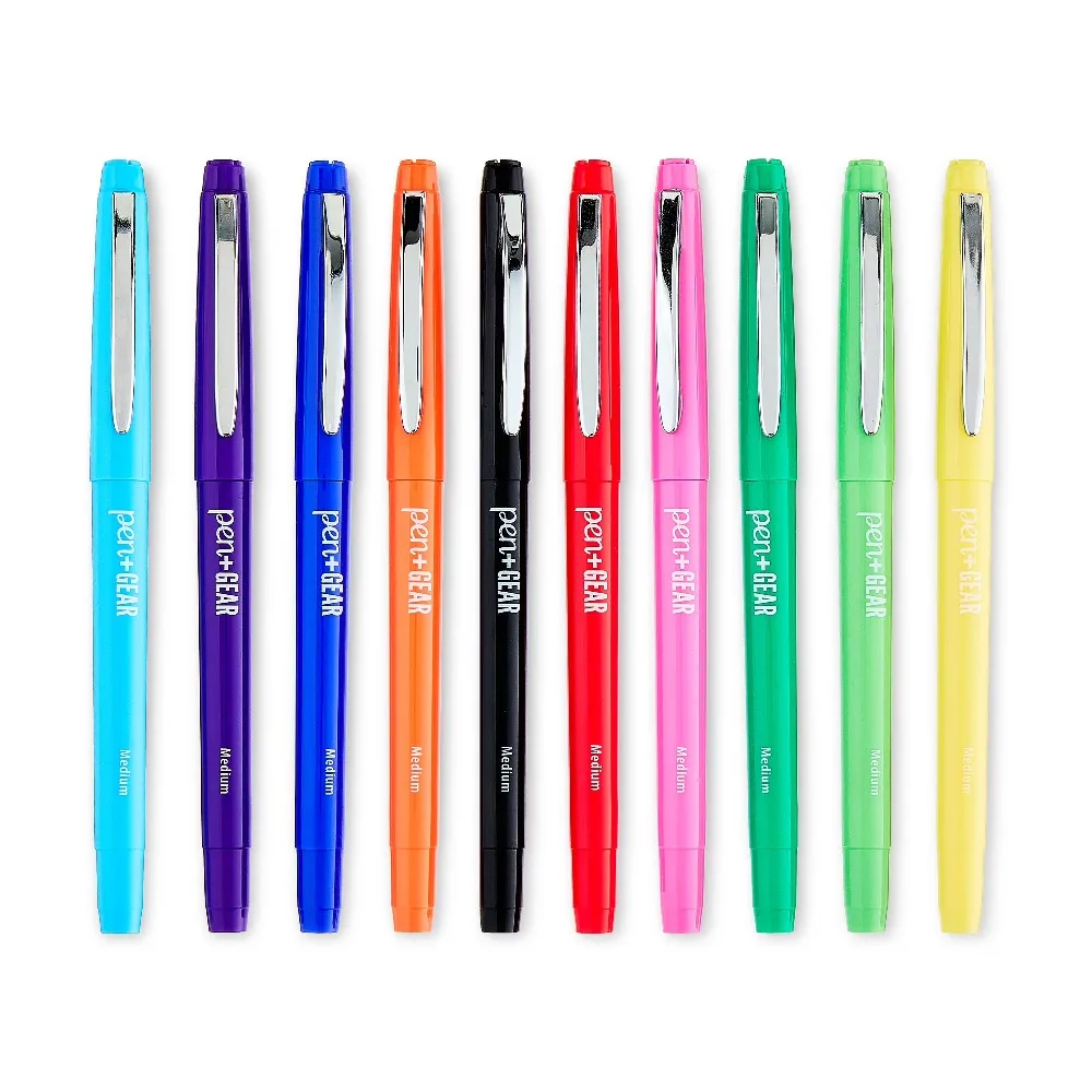 New Felt Tip Pens Medium Point Assorted Colors 10 Pack Art Markers for Writing Drawing Coloring School Office Supplies Stationery
New Felt Tip Pens Medium Point Assorted Colors 10 Pack Art Markers for Writing Drawing Coloring School Office Supplies Stationery