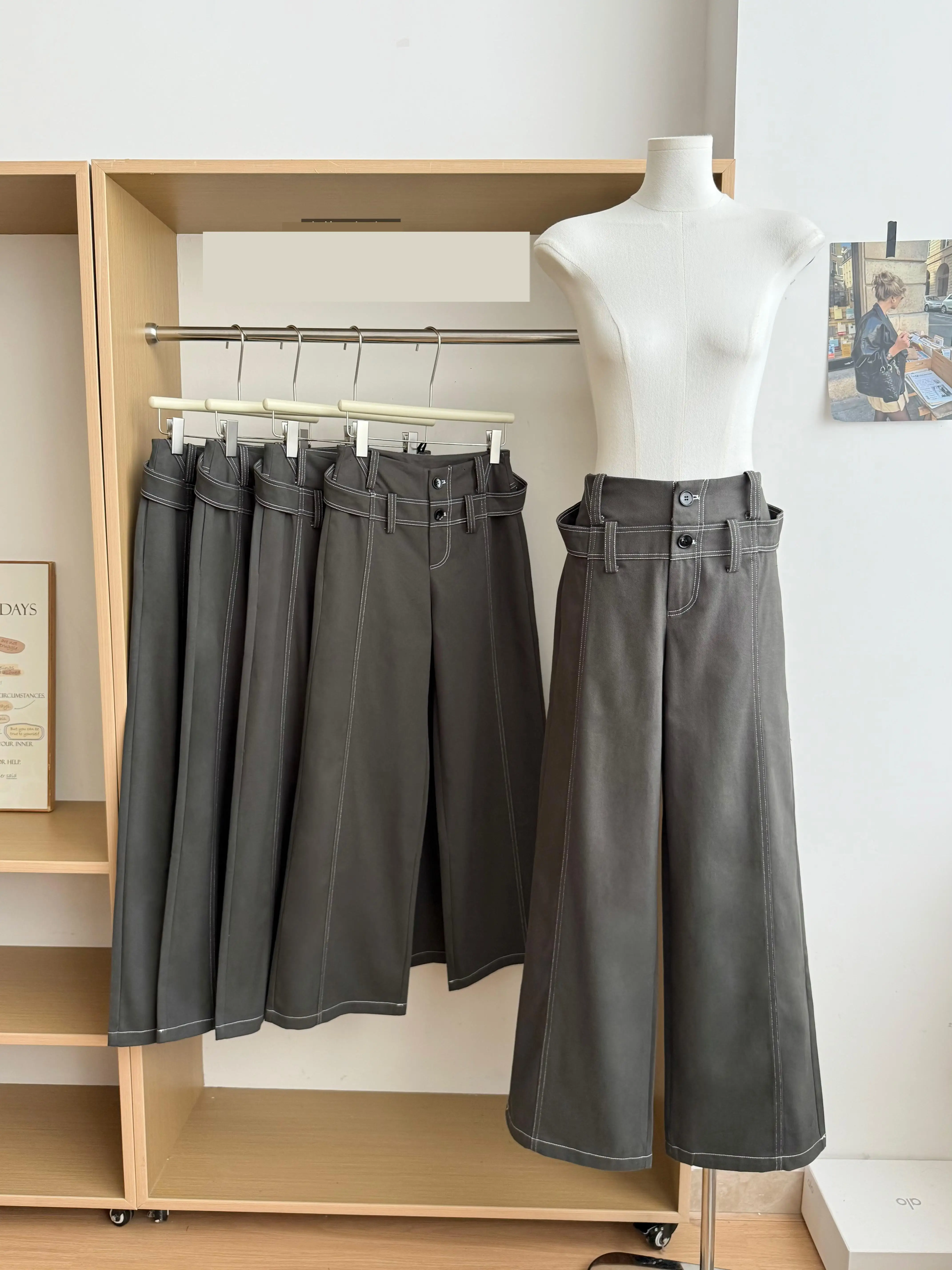 Women's Spring Autumn Low Waist Wide Leg Full Length Jeans Lady Streetwear Solid Color Loose Straight Long Jeans
Women's Spring Autumn Low Waist Wide Leg Full Length Jeans Lady Streetwear Solid Color Loose Straight Long Jeans