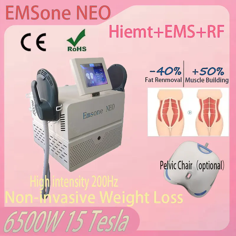 RF Electromagnetic Fat Removal Body Shaping Machine EMSone NEO Enhances Hip Muscles and Improves Pelvic Floor Muscles
RF Electromagnetic Fat Removal Body Shaping Machine EMSone NEO Enhances Hip Muscles and Improves Pelvic Floor Muscles