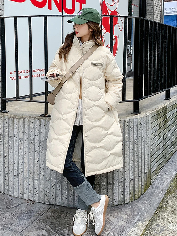 New Winter Cotton Padded Parkas Long Snow Coat Warm Windbreaker Jacket Overcoat Female Puffer Jacket Loose Outwear Women Clothes
New Winter Cotton Padded Parkas Long Snow Coat Warm Windbreaker Jacket Overcoat Female Puffer Jacket Loose Outwear Women Clothes