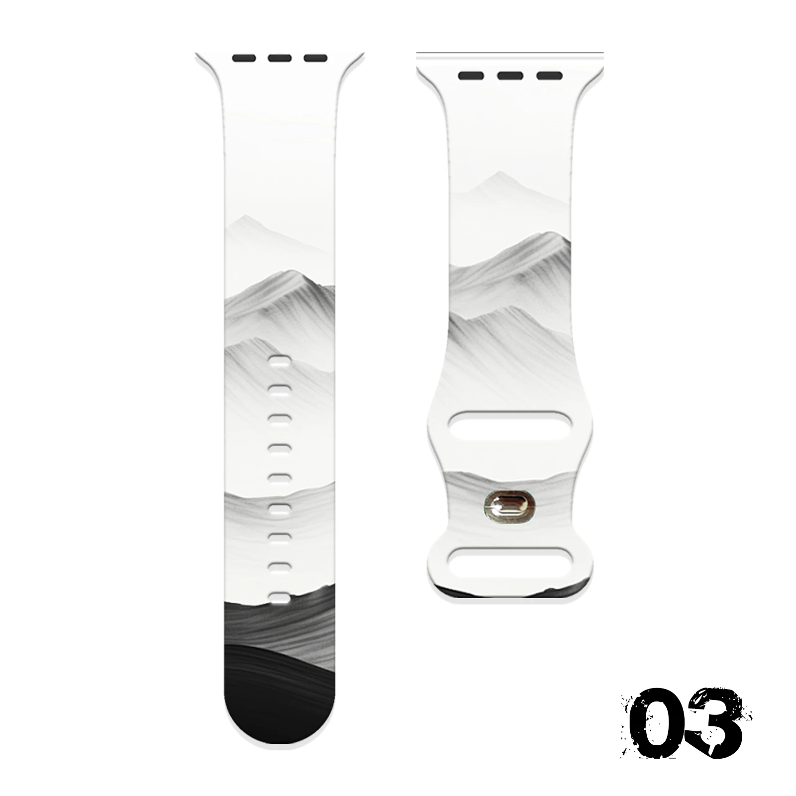 Ink Wash Painting Series Straps for Apple Watch 11 10 9 8 Silicone Bands Replaceable Bracelet for iWatch 46/44/42/41mm Watchband
Ink Wash Painting Series Straps for Apple Watch 11 10 9 8 Silicone Bands Replaceable Bracelet for iWatch 46/44/42/41mm Watchband