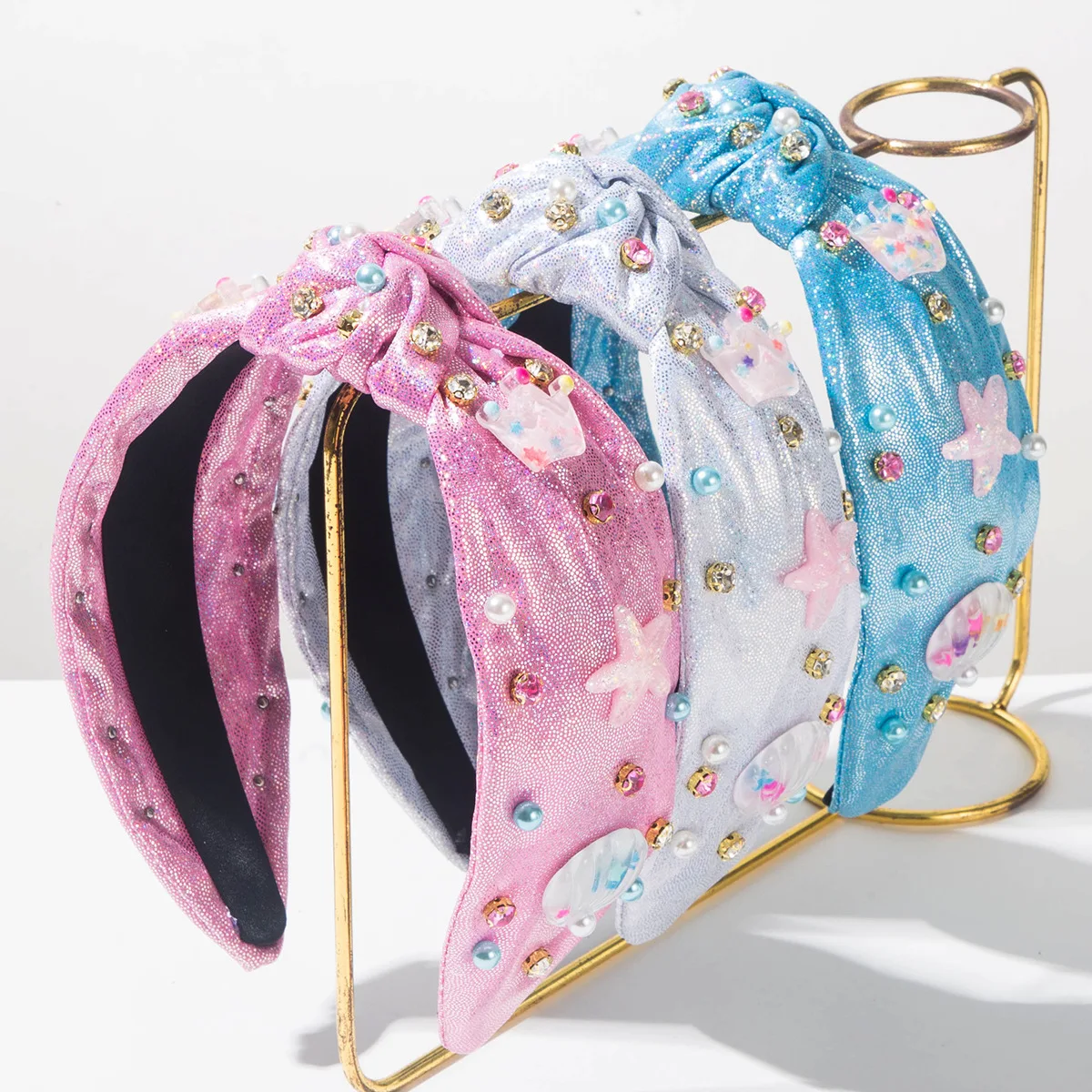 Fashion Sweet Pure Color Knotted Wide-brimmed Cute Style Starfish Shell Crown Headband Hair Accessories for Women
Fashion Sweet Pure Color Knotted Wide-brimmed Cute Style Starfish Shell Crown Headband Hair Accessories for Women
