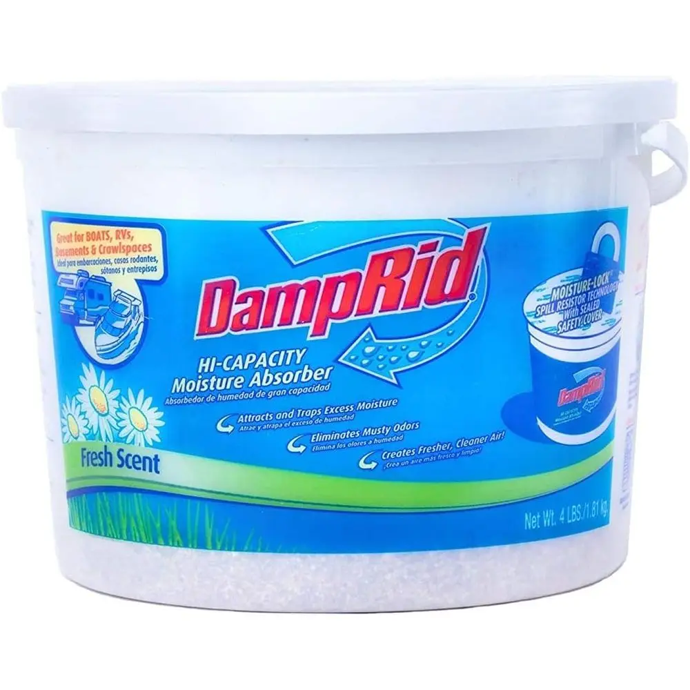 Moisture Absorber 4 lb Hi-acity Bucket Resher Cleaner Air Large Spaces 2 Pack 4-Pound White 2 Count
Moisture Absorber 4 lb Hi-acity Bucket Resher Cleaner Air Large Spaces 2 Pack 4-Pound White 2 Count