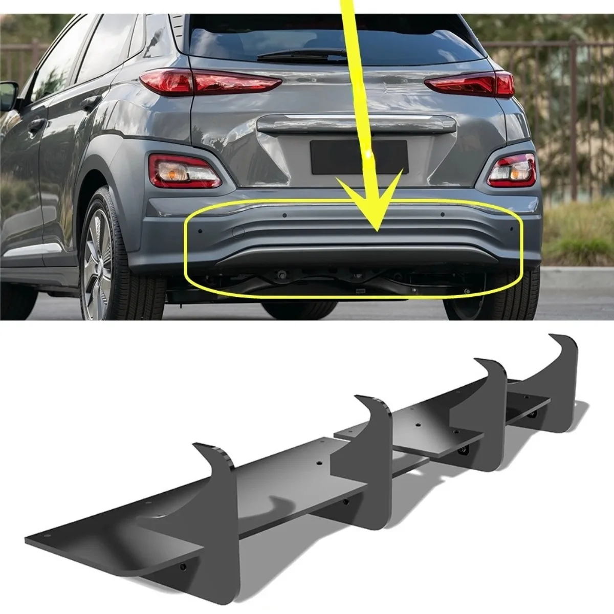 For Hyundai Kona Electric 2018-2020 Car Rear Bumper Spoiler Lip Diffuser Modification Part Bumper Guard Cover Car Accessories
For Hyundai Kona Electric 2018-2020 Car Rear Bumper Spoiler Lip Diffuser Modification Part Bumper Guard Cover Car Accessories