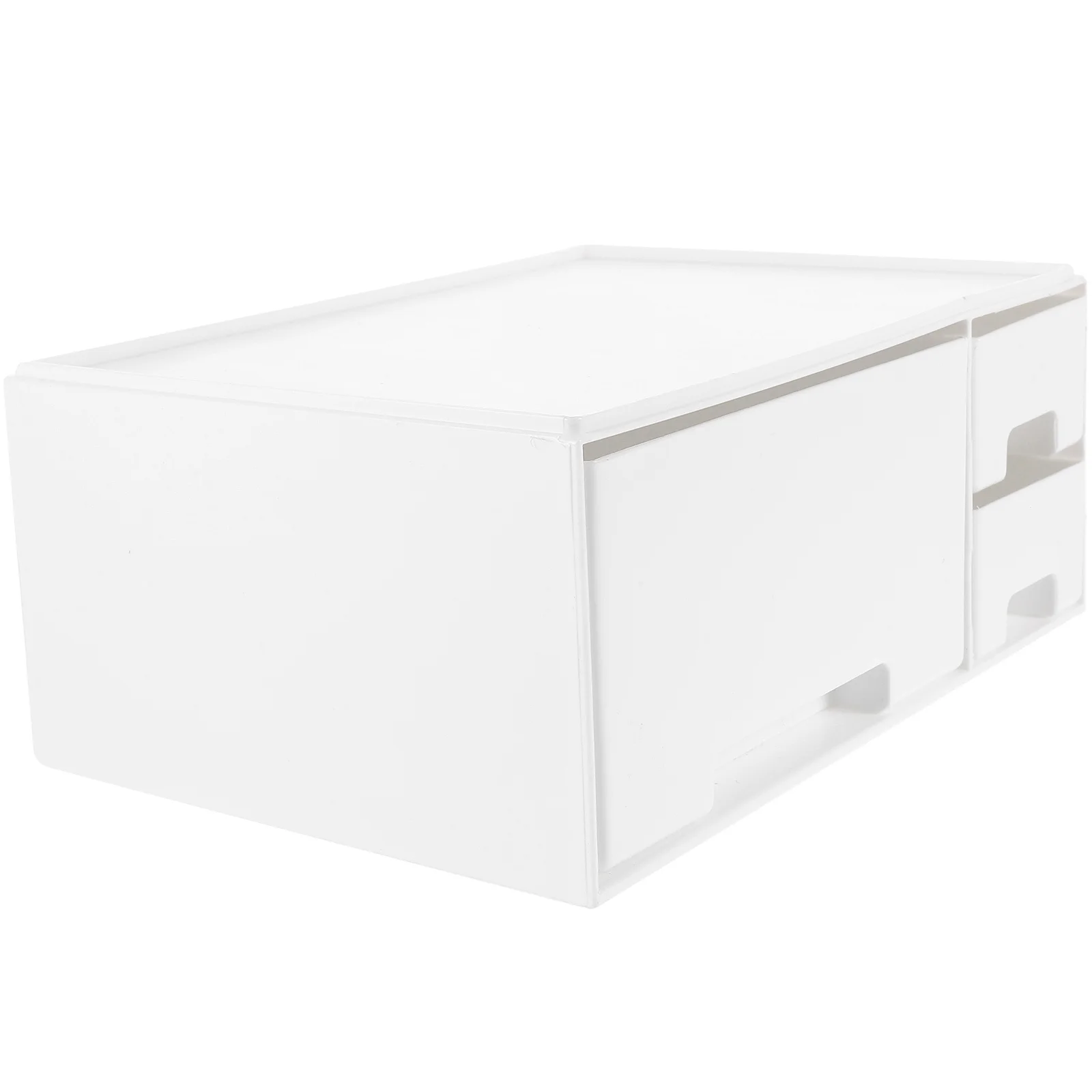 1Pcs Computer Monitor Elevated Stand White Screen Riser Drawer Storage Rack Desktop Organizer for Office Students Makeup