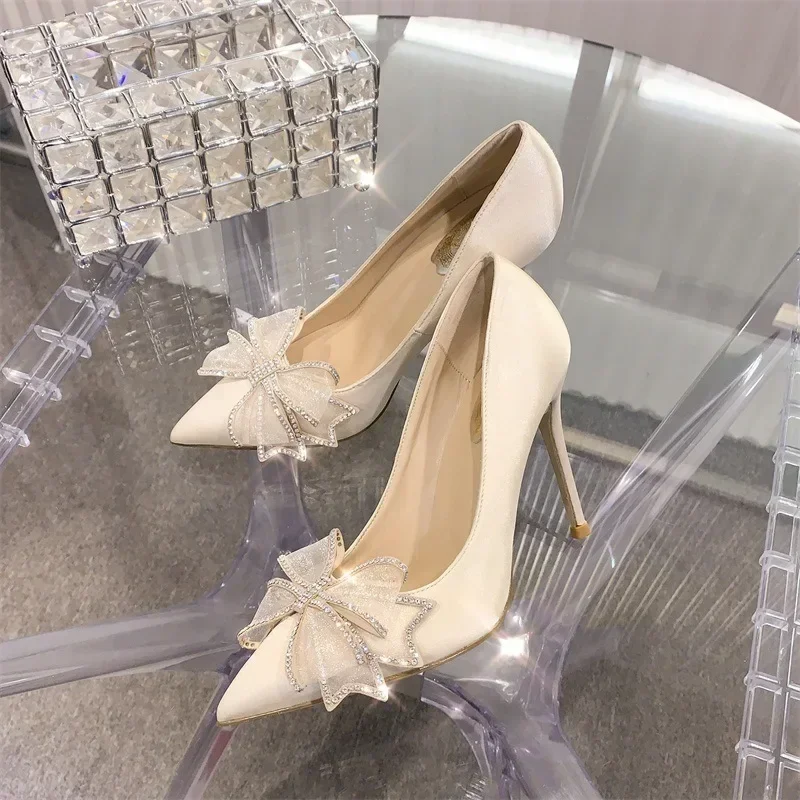 Sandals Women's Shoes Elegant Party Black Heels High Bow Tie Wedding Shoes Bridal Summer Pumps Sandalias Spring Ladies 2024
Sandals Women's Shoes Elegant Party Black Heels High Bow Tie Wedding Shoes Bridal Summer Pumps Sandalias Spring Ladies 2024