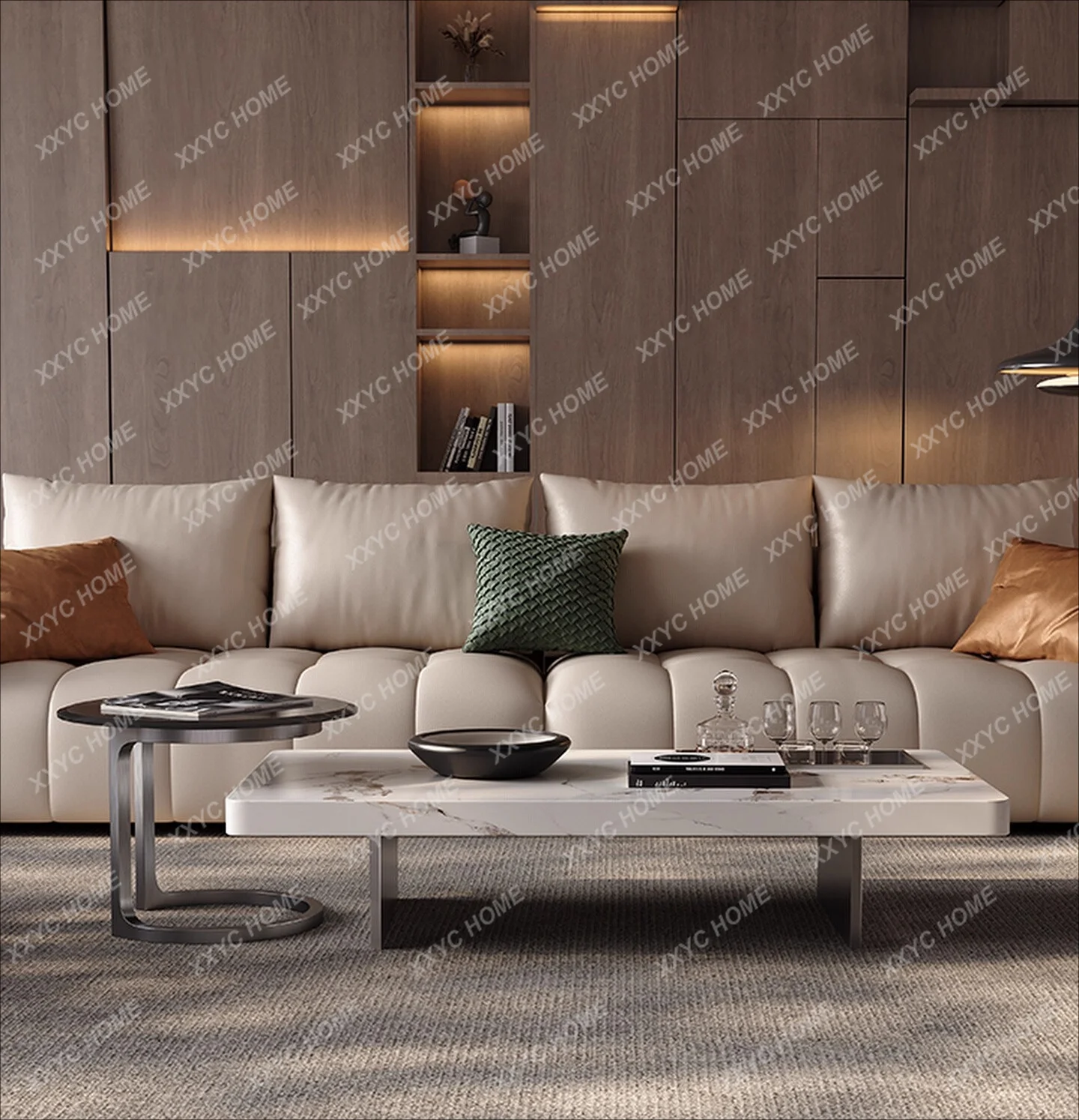 L Rock slab coffee table minimalist large flat floor living room creative wabi wind living room coffee table combination
L Rock slab coffee table minimalist large flat floor living room creative wabi wind living room coffee table combination