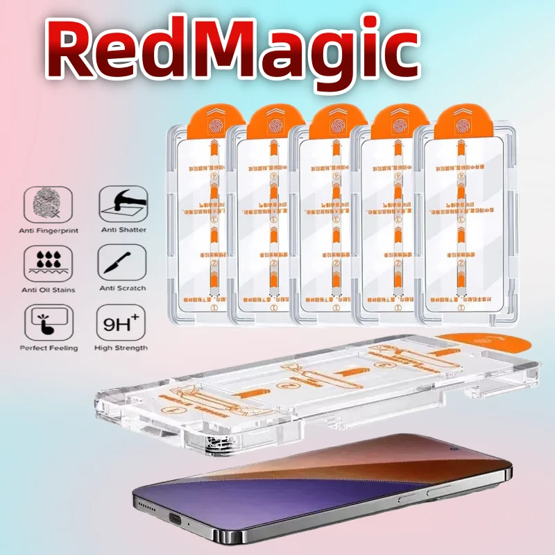 5Pack HD Tempered Glass Screen Protector for RedMagic Series, Bubble-Free, Dust-Free, Easy Installation
5Pack HD Tempered Glass Screen Protector for RedMagic Series, Bubble-Free, Dust-Free, Easy Installation