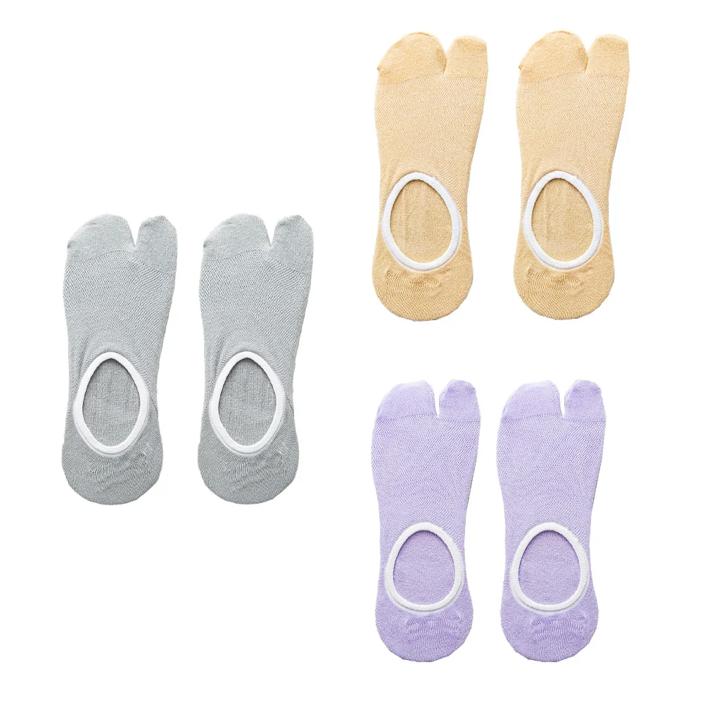 3 Pairs Socks Two Toe Moisturizing Tow-splitting Cotton Summer Invisible Purple Two-toed Women's
3 Pairs Socks Two Toe Moisturizing Tow-splitting Cotton Summer Invisible Purple Two-toed Women's