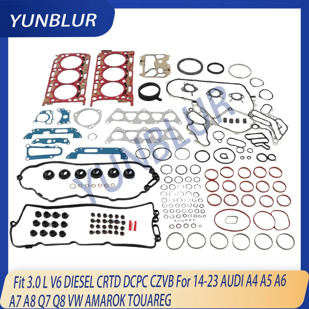 Engine Cylinder Head Full Gasket Set Fit 3.0 L V6 DIESEL CRTD DCPC CZVB For 14-23 AUDI A4 A5 A6 A7 A8 Q7 Q8 VW AMAROK TOUAREG
Engine Cylinder Head Full Gasket Set Fit 3.0 L V6 DIESEL CRTD DCPC CZVB For 14-23 AUDI A4 A5 A6 A7 A8 Q7 Q8 VW AMAROK TOUAREG