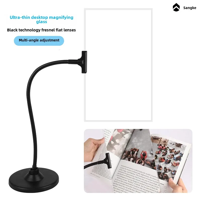 Desktop Magnifying Glass 4X Flat Fresnel Lens with Bracket Extra Large Elderly Reading Mobile Phone Amplifier
Desktop Magnifying Glass 4X Flat Fresnel Lens with Bracket Extra Large Elderly Reading Mobile Phone Amplifier
