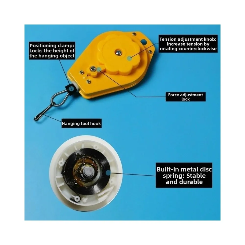 Tension Balancer Spring Balancer Tool Fixtures Holder Telescopic Hook Retractable Tool Holder Bearing Retractable
Tension Balancer Spring Balancer Tool Fixtures Holder Telescopic Hook Retractable Tool Holder Bearing Retractable