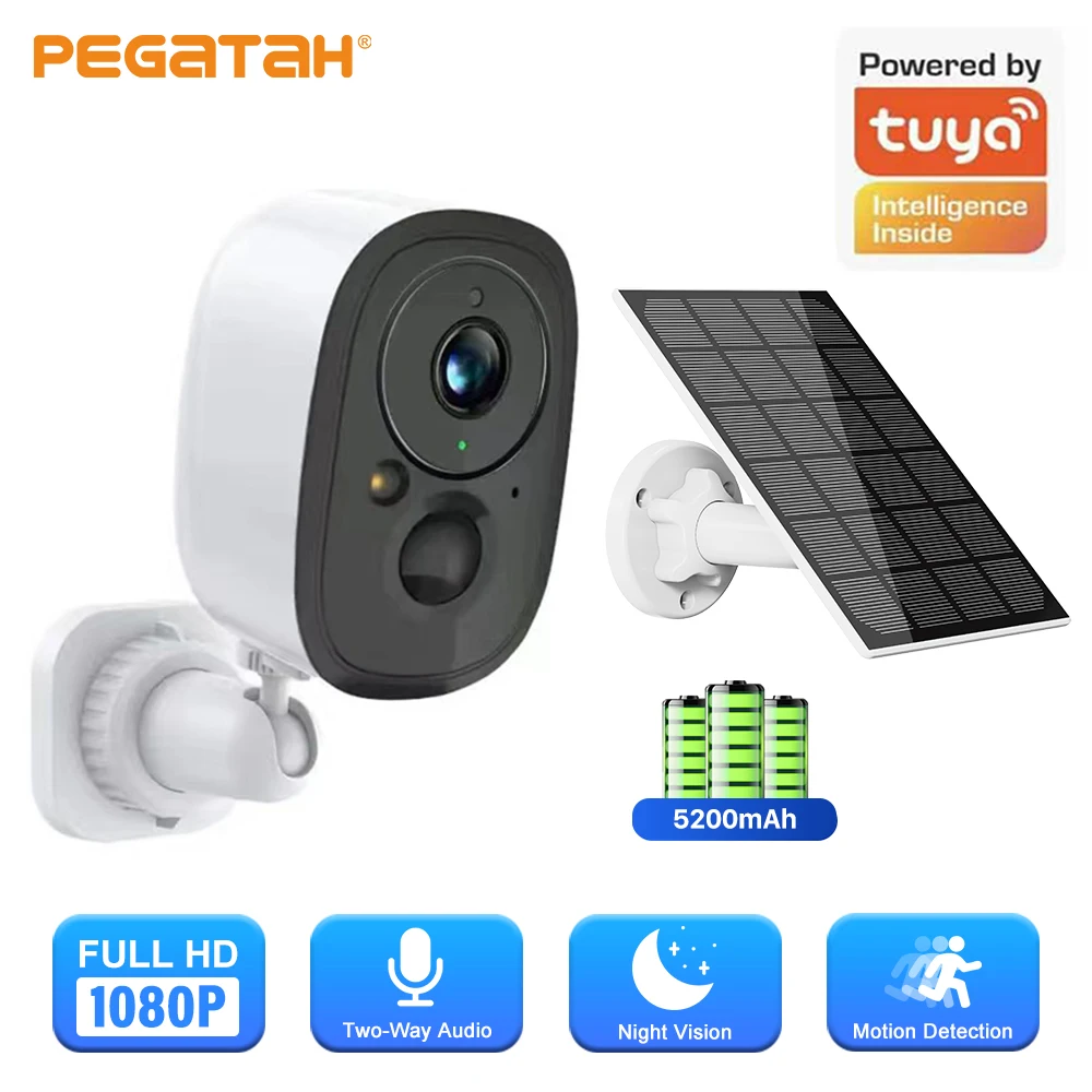 1080P WiFi Camera Solar Outdoor Wireless Battery Powered CCTV Security Cameras PIR Motion Detect Two Way Audio Waterproof
1080P WiFi Camera Solar Outdoor Wireless Battery Powered CCTV Security Cameras PIR Motion Detect Two Way Audio Waterproof