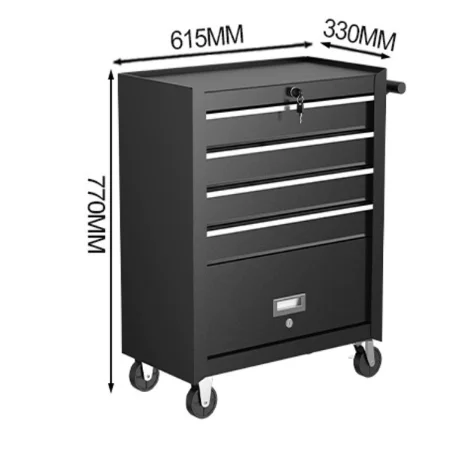 4-Drawer Tool Cart with Storage Cabinet Mobile Heavy Auto Repair Trolley
4-Drawer Tool Cart with Storage Cabinet Mobile Heavy Auto Repair Trolley