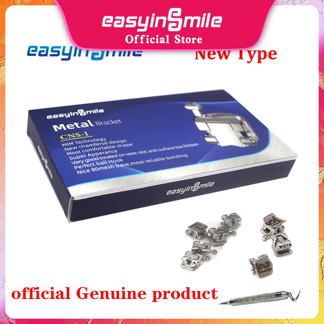 Dental Ortho Self-Ligating Metal Brackets ROTH / MBT 0.022 Slot 345 Hooks 1 PACK
Dental Ortho Self-Ligating Metal Brackets ROTH / MBT 0.022 Slot 345 Hooks 1 PACK