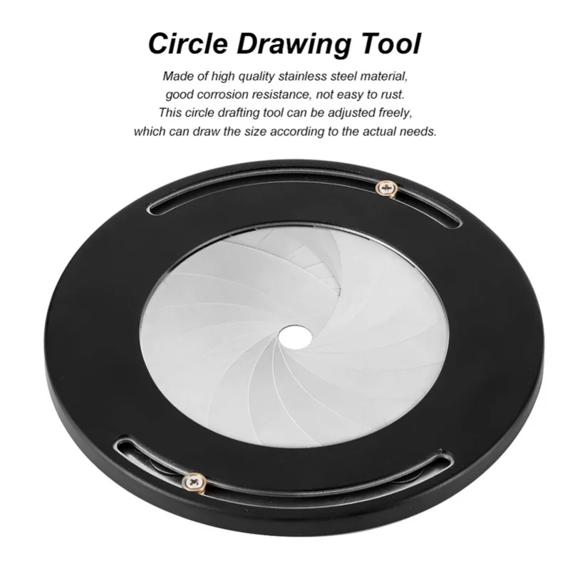 Round Circle Template Ruler Maker Tool Adjustable Measurement For Woodworking Drafting Drawing
Round Circle Template Ruler Maker Tool Adjustable Measurement For Woodworking Drafting Drawing
