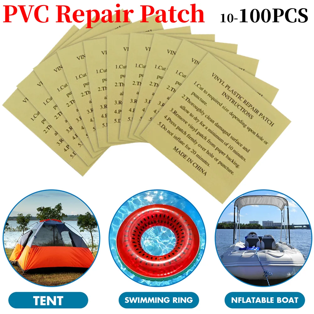 10-100pcs Pool Liner Repair Kit Underwater Repair Kit Sturdy Waterproof Air Mattress Patch Self Adhesive Pvc Inflatable Repair
10-100pcs Pool Liner Repair Kit Underwater Repair Kit Sturdy Waterproof Air Mattress Patch Self Adhesive Pvc Inflatable Repair