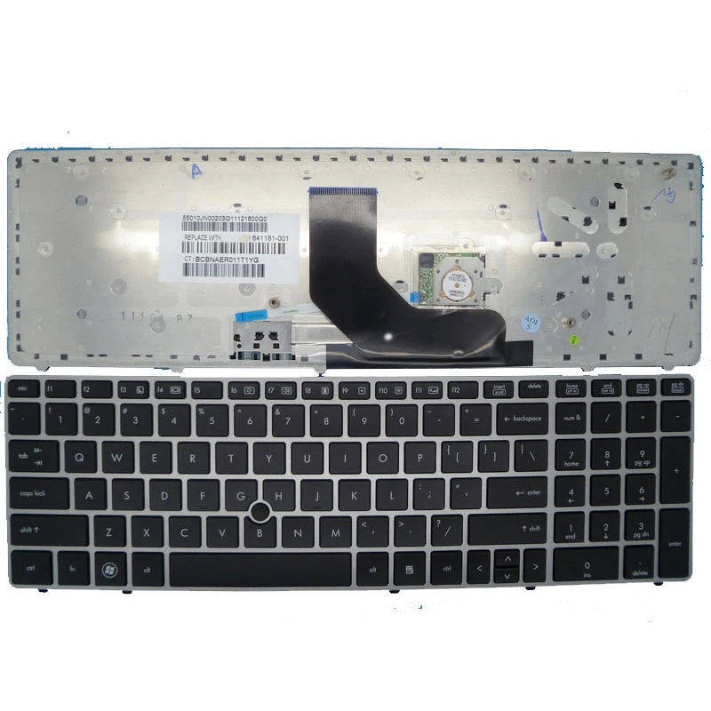 Laptop Keyboard For HP PROBOOK 6560B 6565B 8560P United States US Black Without Frame 641180-001
Laptop Keyboard For HP PROBOOK 6560B 6565B 8560P United States US Black Without Frame 641180-001