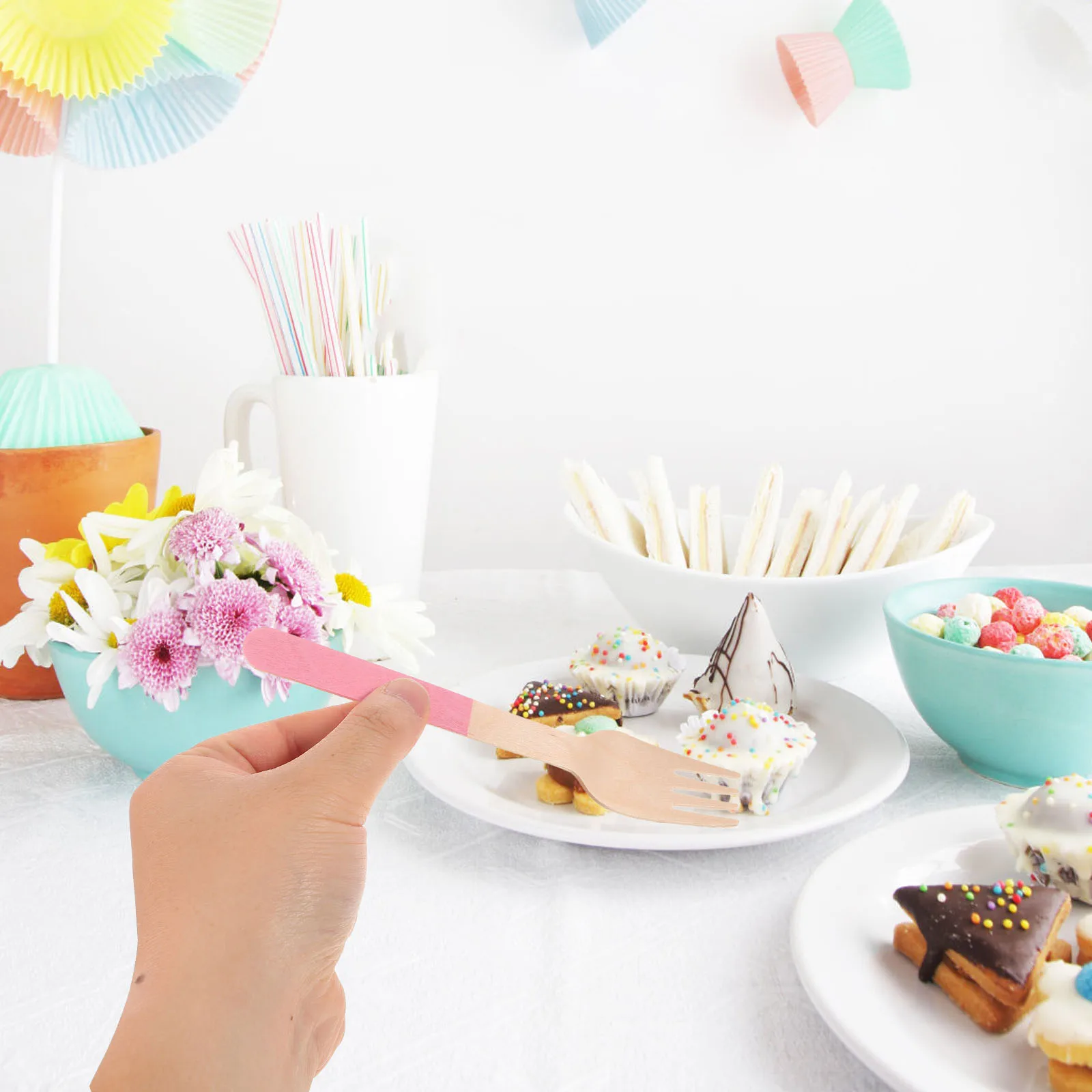 24 Pcs Birthday Party Tableware Sustainable Cutlery Wooden Untensils Paper Cup Bamboo
24 Pcs Birthday Party Tableware Sustainable Cutlery Wooden Untensils Paper Cup Bamboo