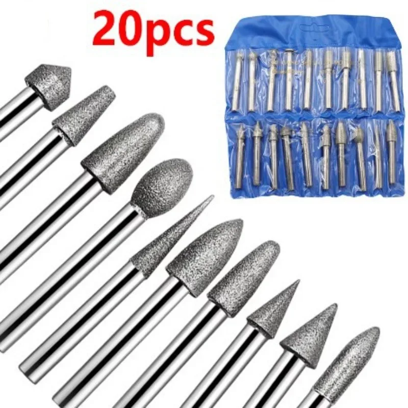 20 шт. алмазных шлифовальных насадок с ручкой 6 мм, инструмент для гравировки нефрита, шлифовальная игла, шлифовальный стержень из нержавеющей стали
20 шт. алмазных шлифовальных насадок с ручкой 6 мм, инструмент для гравировки нефрита, шлифовальная игла, шлифовальный стержень из нержавеющей стали