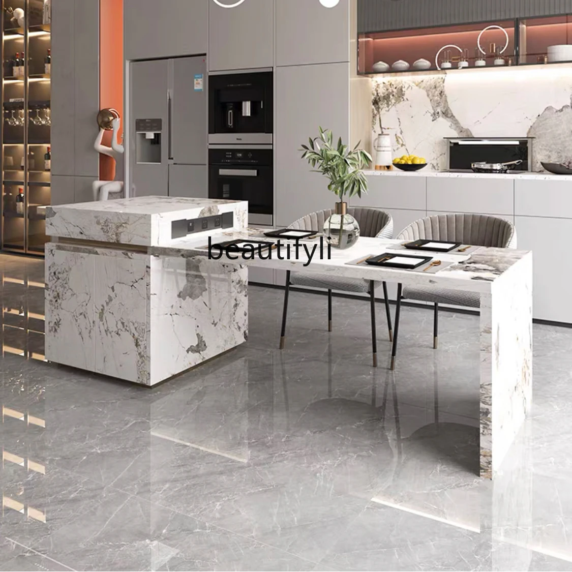 S7486 ss Stone Plate Kitchen Island Dining Table Integrated Retractable Medium Kitchen Island Light Luxury Multi-Functional Bar
S7486 ss Stone Plate Kitchen Island Dining Table Integrated Retractable Medium Kitchen Island Light Luxury Multi-Functional Bar