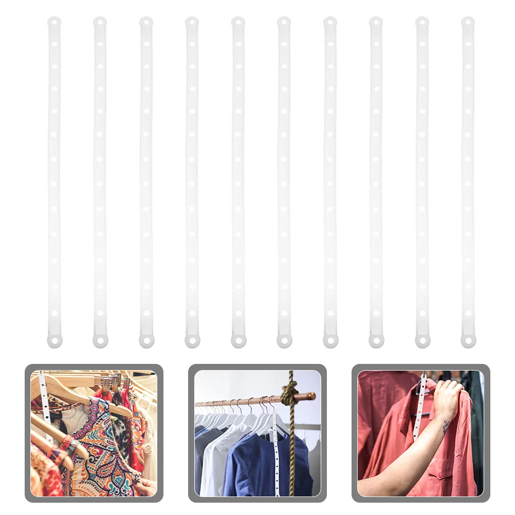 30 Pcs Hanger Connection Strip Hanging Display for Retail Displaying Skirt Plastic Strips
30 Pcs Hanger Connection Strip Hanging Display for Retail Displaying Skirt Plastic Strips