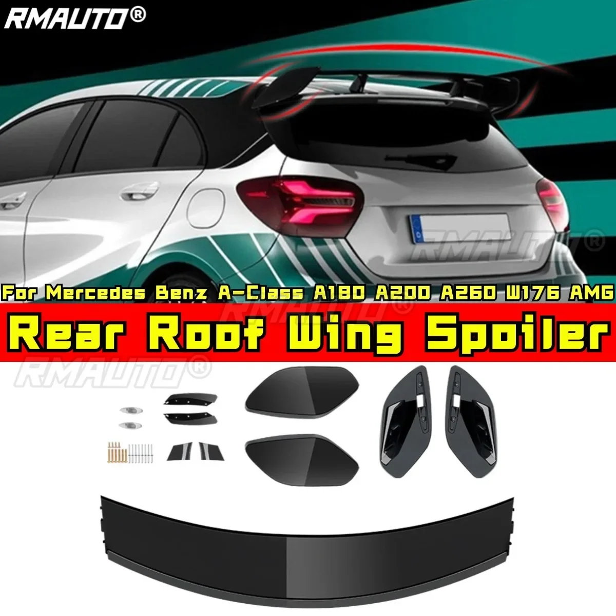 For Mercedes Benz A-Class A180 A200 A260 W176 AMG Body Kit Rear Roof Spoiler Rear Roof Wing Roof Spoiler Modification Part
For Mercedes Benz A-Class A180 A200 A260 W176 AMG Body Kit Rear Roof Spoiler Rear Roof Wing Roof Spoiler Modification Part