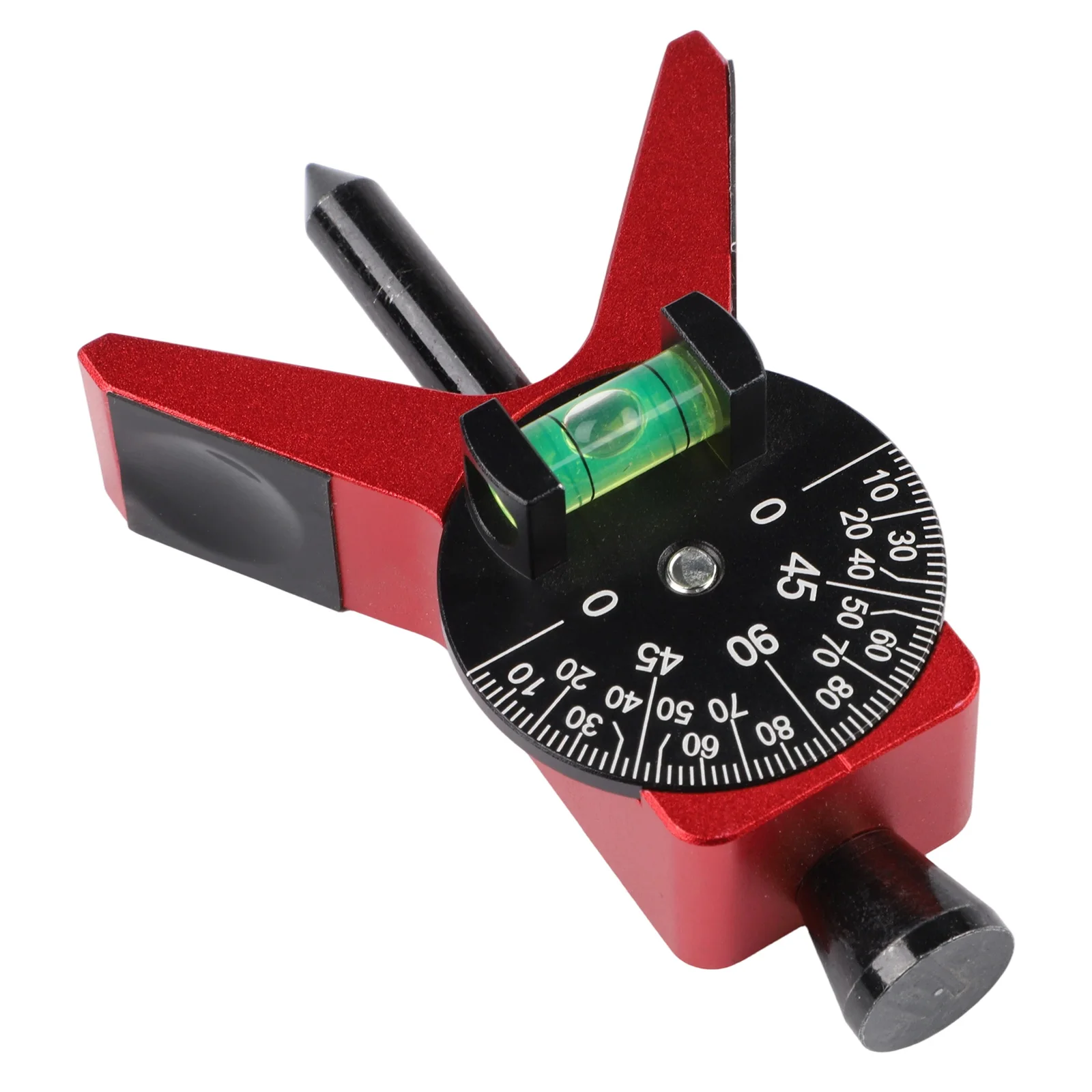 Aluminum Pipe Center Finder with Built-in Magnet System for Dial Bubble Protractor Support During Pipe Layout Operations
Aluminum Pipe Center Finder with Built-in Magnet System for Dial Bubble Protractor Support During Pipe Layout Operations