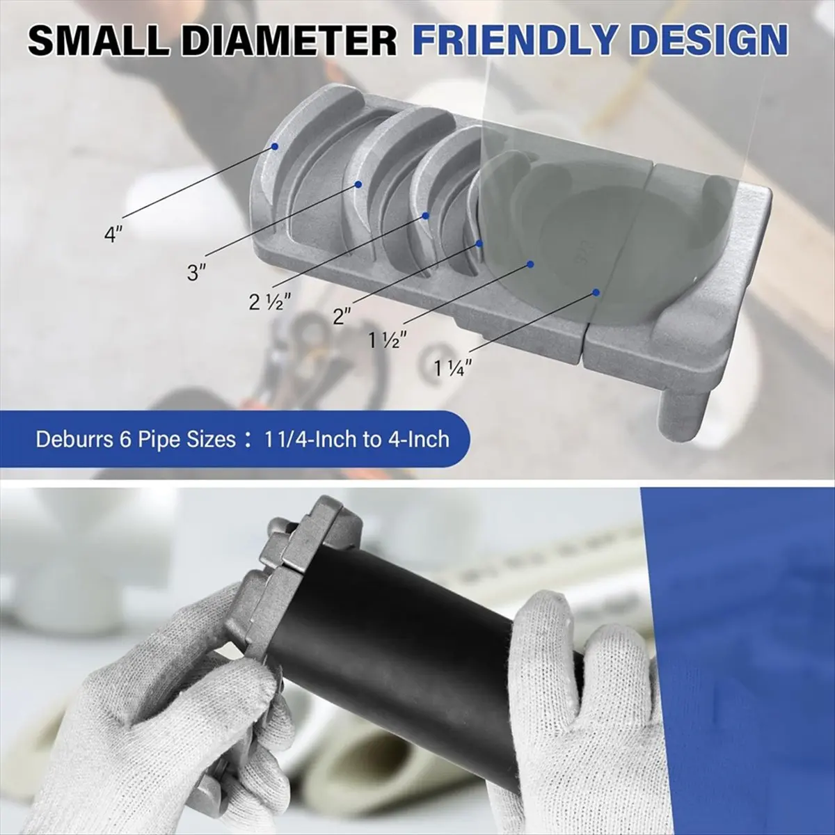 KSOL PVC Pipe Deburring Tool Professional 1/4-4in Plastic Pipe Deburring Tool for Pipe Burring PVC Tubing Plumbing Reamer
KSOL PVC Pipe Deburring Tool Professional 1/4-4in Plastic Pipe Deburring Tool for Pipe Burring PVC Tubing Plumbing Reamer