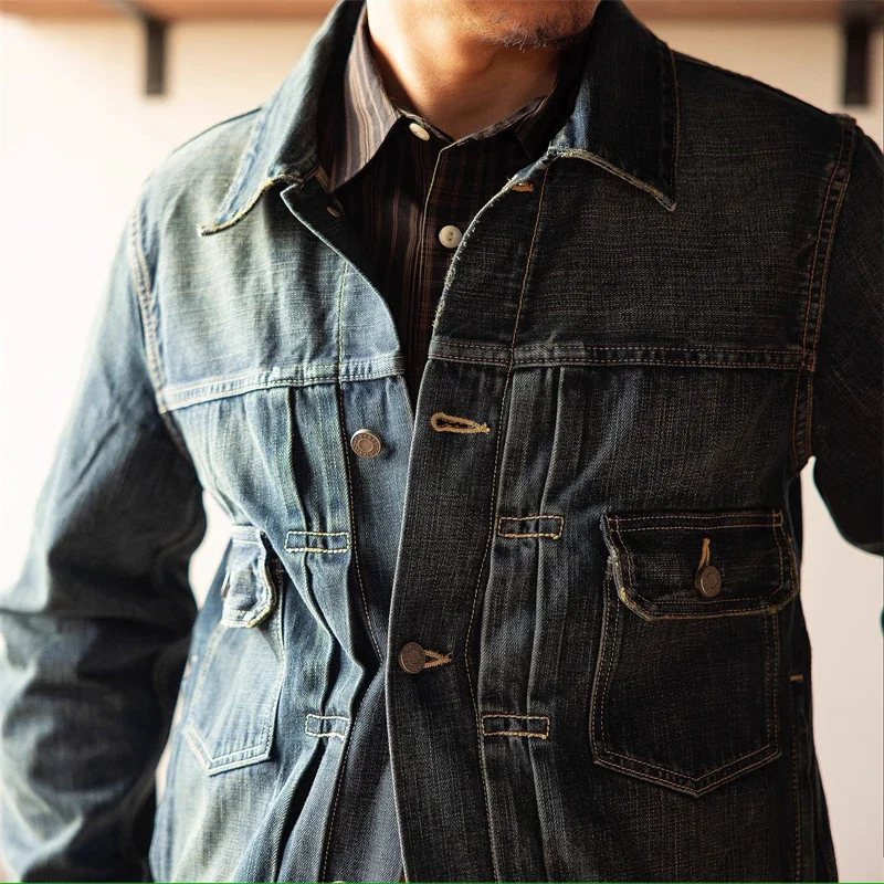 Red Tornado 101 Jean Jacket Damaged Dark Wash 14oz Blue Sevledge Denim Trucker Jkt
Red Tornado 101 Jean Jacket Damaged Dark Wash 14oz Blue Sevledge Denim Trucker Jkt