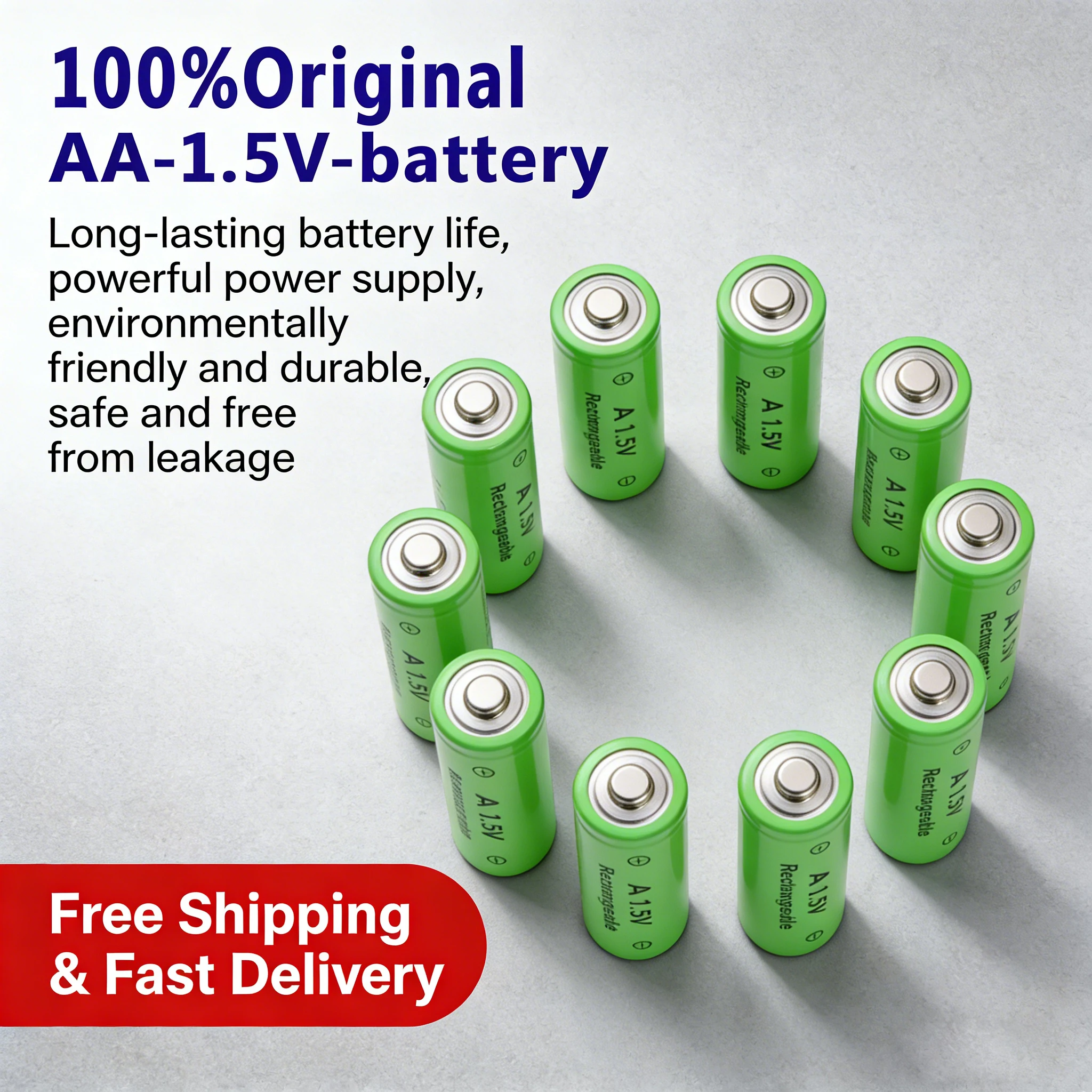 Baterías Recargables AA 1.5V 1.2V Ni-MH Original Rechargeable Battery for Toys Flashlight Remote Control High Capacity
Baterías Recargables AA 1.5V 1.2V Ni-MH Original Rechargeable Battery for Toys Flashlight Remote Control High Capacity