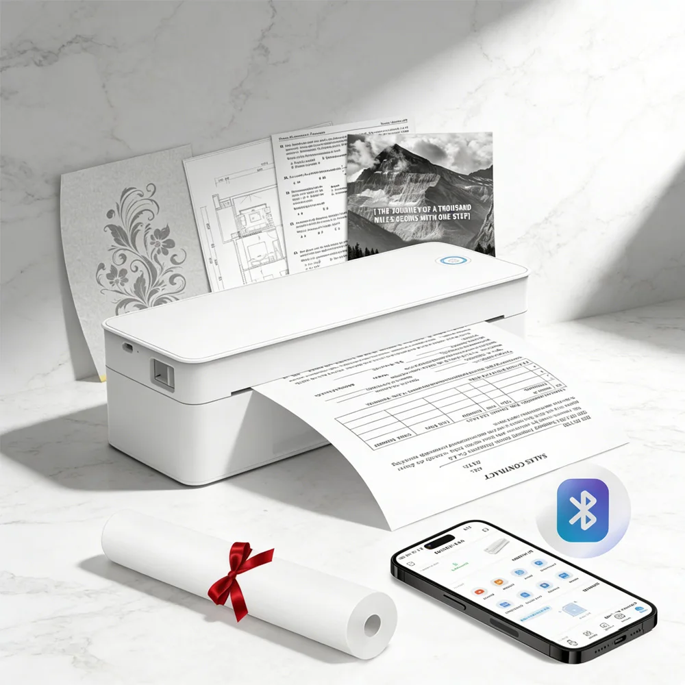 Термопринтер формата А4 с лотком для бумаги (203 dpi) – подходит для печати экзаменационных работ, мобильного офиса и трафаретов для татуировок
Термопринтер формата А4 с лотком для бумаги (203 dpi) – подходит для печати экзаменационных работ, мобильного офиса и трафаретов для татуировок