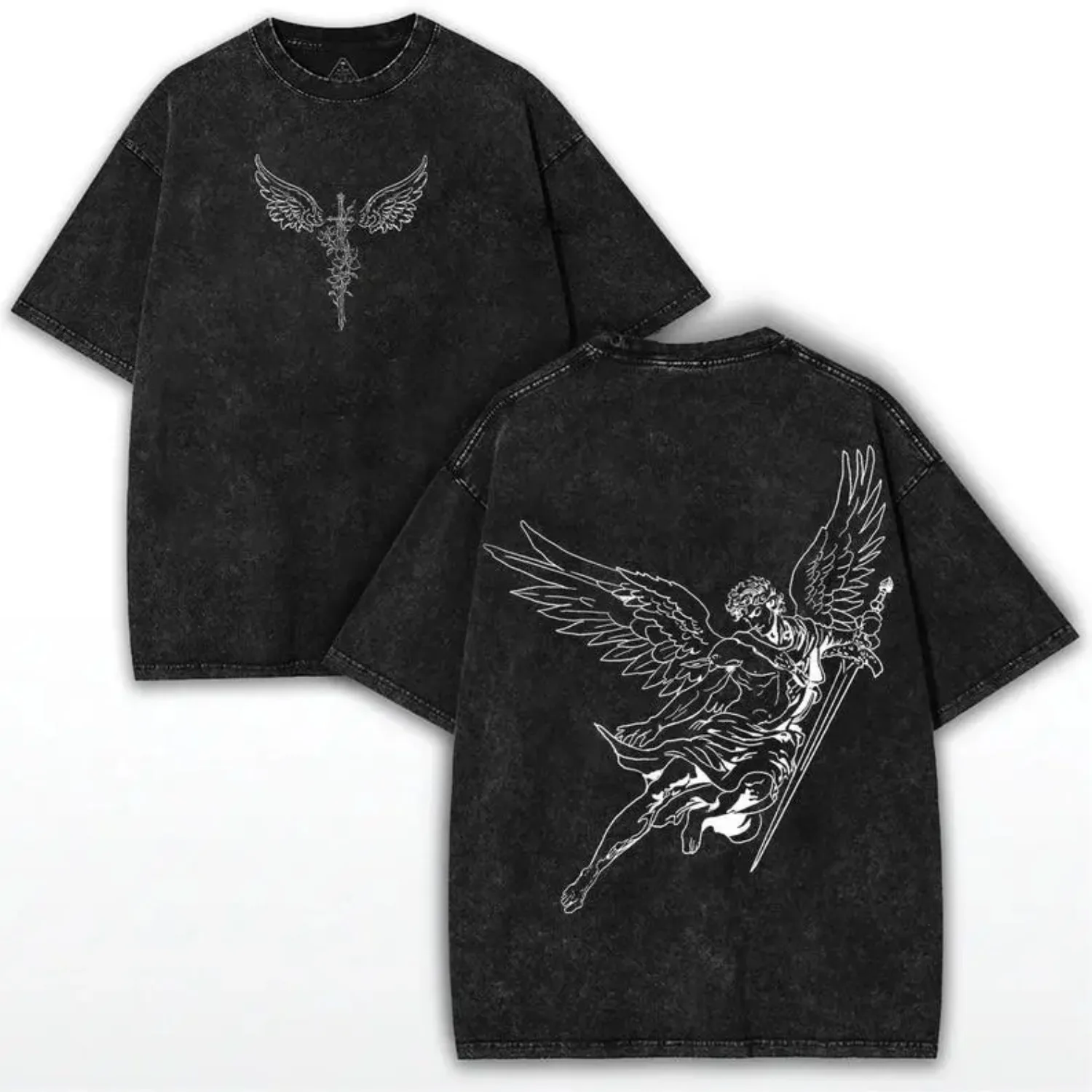Valentine Shirts Archangel Michael Oversized Tee: Vintage Washed Heavy Cotton Angel Warrior Shirt
Valentine Shirts Archangel Michael Oversized Tee: Vintage Washed Heavy Cotton Angel Warrior Shirt