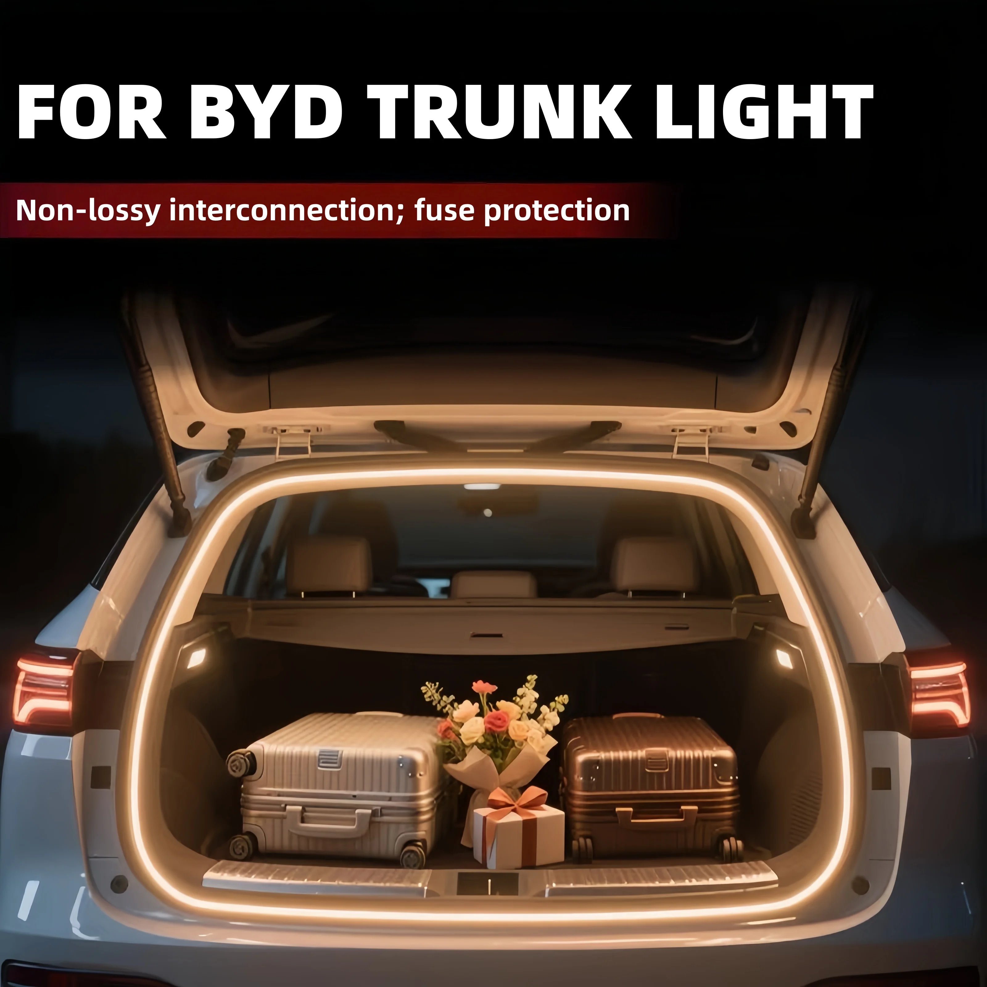 For Dolphin/ATTO 2/ATTO 3/SEALION 7/SEALU trunk light modification light Atmosphere lights Rear Trunk LED Light Bar
For Dolphin/ATTO 2/ATTO 3/SEALION 7/SEALU trunk light modification light Atmosphere lights Rear Trunk LED Light Bar