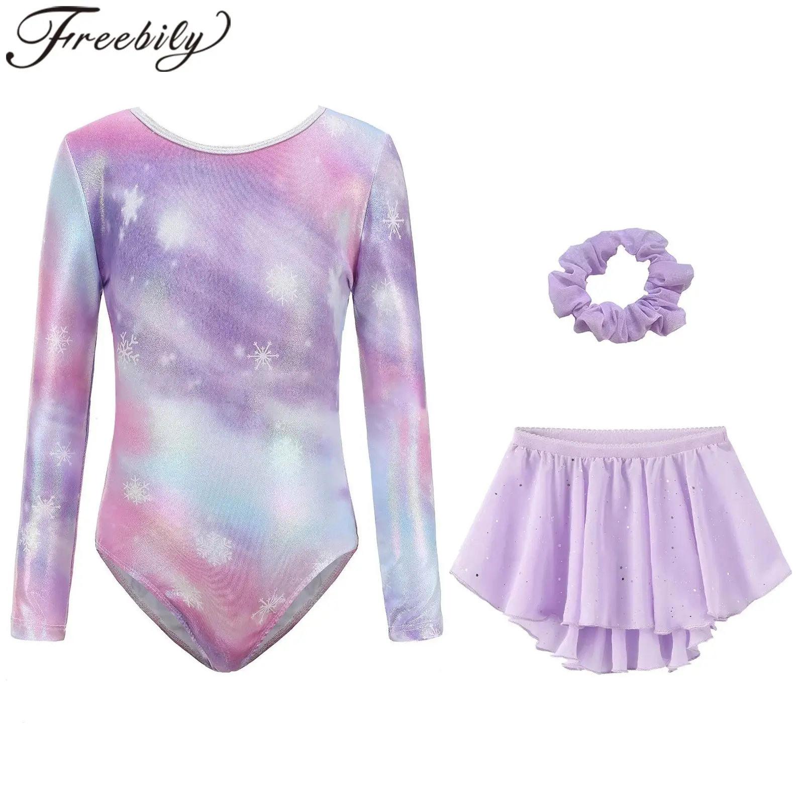 Kids Girls Metallic Printed Artistic Gymnastics Leotard with Skirt Suits Ballet Dance Costume Child Bodysuits Performance Outfit
Kids Girls Metallic Printed Artistic Gymnastics Leotard with Skirt Suits Ballet Dance Costume Child Bodysuits Performance Outfit