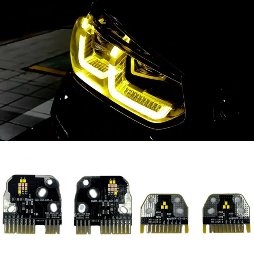 A Set Headlight DRL Module LED Module Lemon Yellow 6002TZ0383 6002TZ0393 For BMW X3 G01 X4 G02 G08 2020 2021 2022
A Set Headlight DRL Module LED Module Lemon Yellow 6002TZ0383 6002TZ0393 For BMW X3 G01 X4 G02 G08 2020 2021 2022