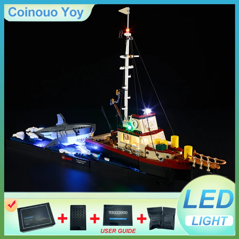 ЛЕГКА для LEGO 21350 JAWS Block DIY Toy (модель без блоков, только светодиодный светильник), набор светильников, подарок для ребенка
ЛЕГКА для LEGO 21350 JAWS Block DIY Toy (модель без блоков, только светодиодный светильник), набор светильников, подарок для ребенка