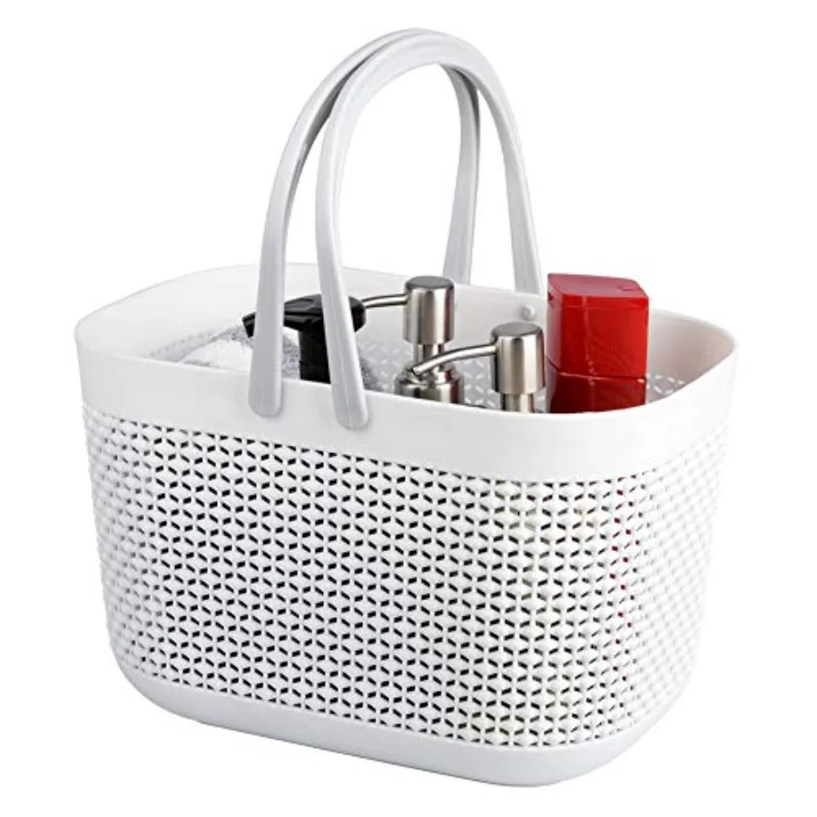 Plastic Organizer Storage Baskets with Handles, Shower Caddy Bins Organizer for Bathroom and kitchen
Plastic Organizer Storage Baskets with Handles, Shower Caddy Bins Organizer for Bathroom and kitchen