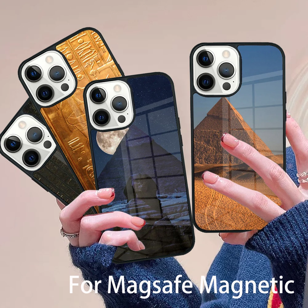 Ancient Egyptian Hieroglyphic Phone Case Magesafe Magnetic Wireless Charge Cover For IPhone 16 11 12 13 14 15 Pro Max Plus Mini
Ancient Egyptian Hieroglyphic Phone Case Magesafe Magnetic Wireless Charge Cover For IPhone 16 11 12 13 14 15 Pro Max Plus Mini