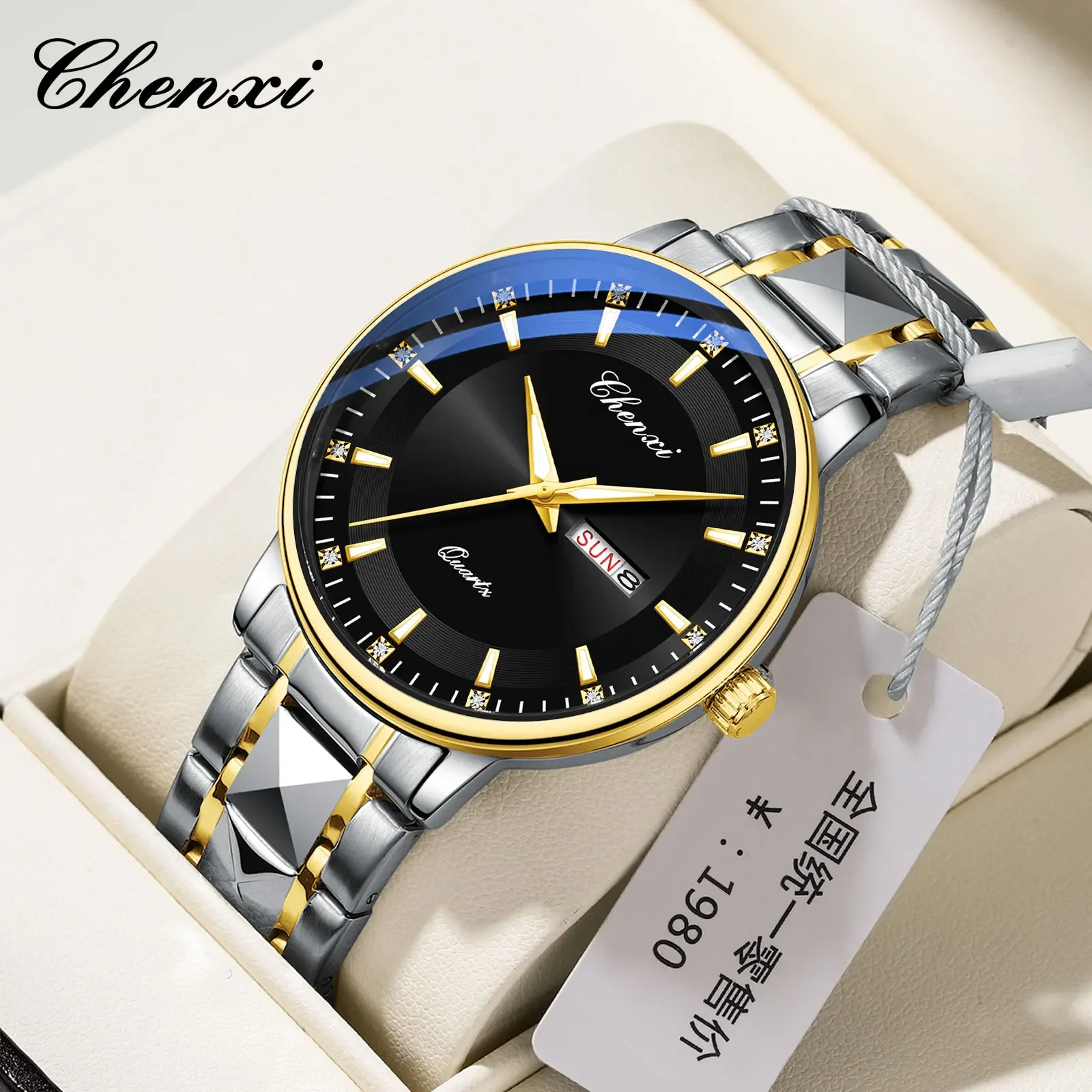 CHENXI 601 New Man Wristwatch Week Day Sport Watch Brand Luxury Stainless Steel Calendar Simple Male Clock Reloj Montre Hombre
CHENXI 601 New Man Wristwatch Week Day Sport Watch Brand Luxury Stainless Steel Calendar Simple Male Clock Reloj Montre Hombre