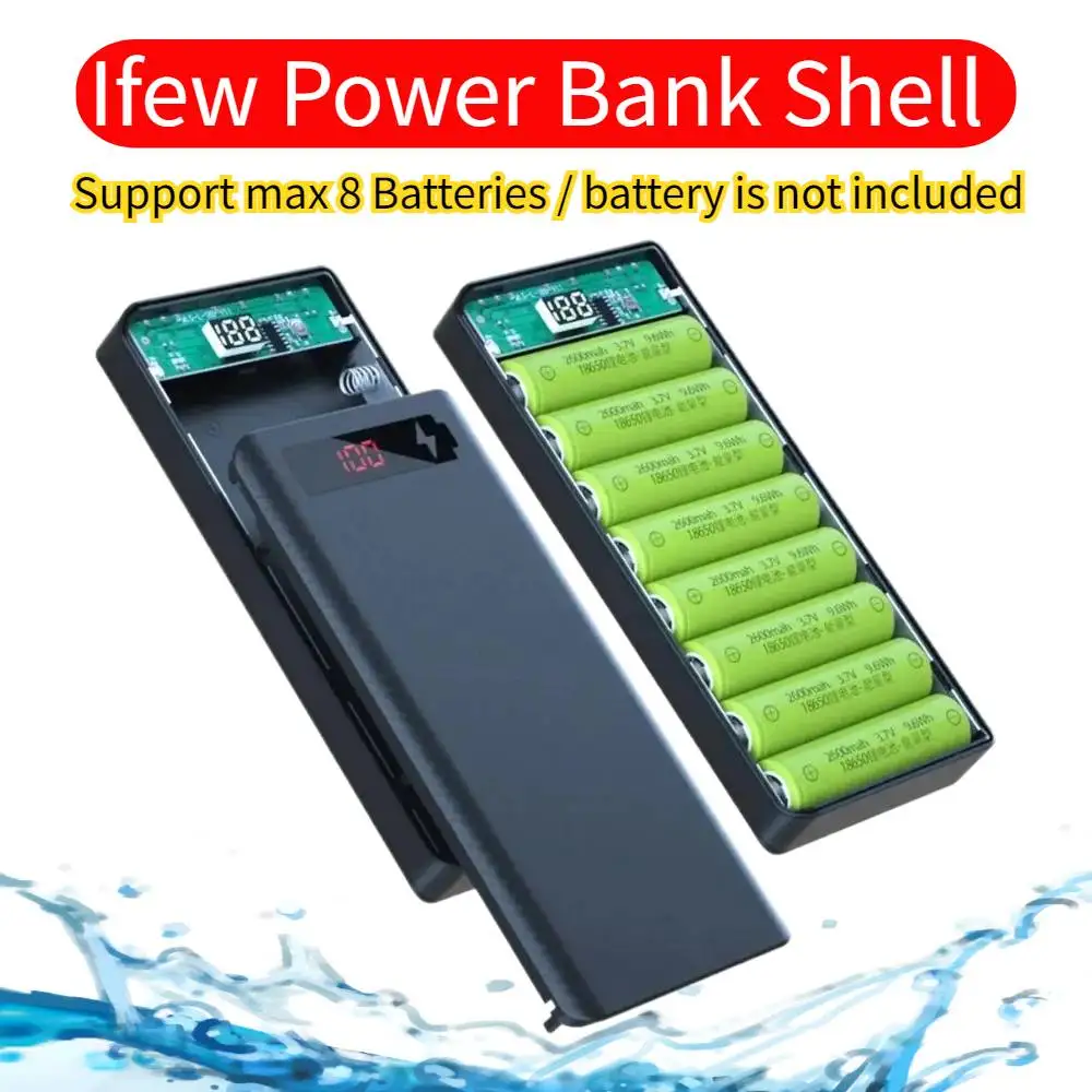 Dual USB Micro USB Type C Power Bank Shell Case 5V DIY Shell 18650 Holder Detachable Battery Charge Storage Box Without Battery
Dual USB Micro USB Type C Power Bank Shell Case 5V DIY Shell 18650 Holder Detachable Battery Charge Storage Box Without Battery