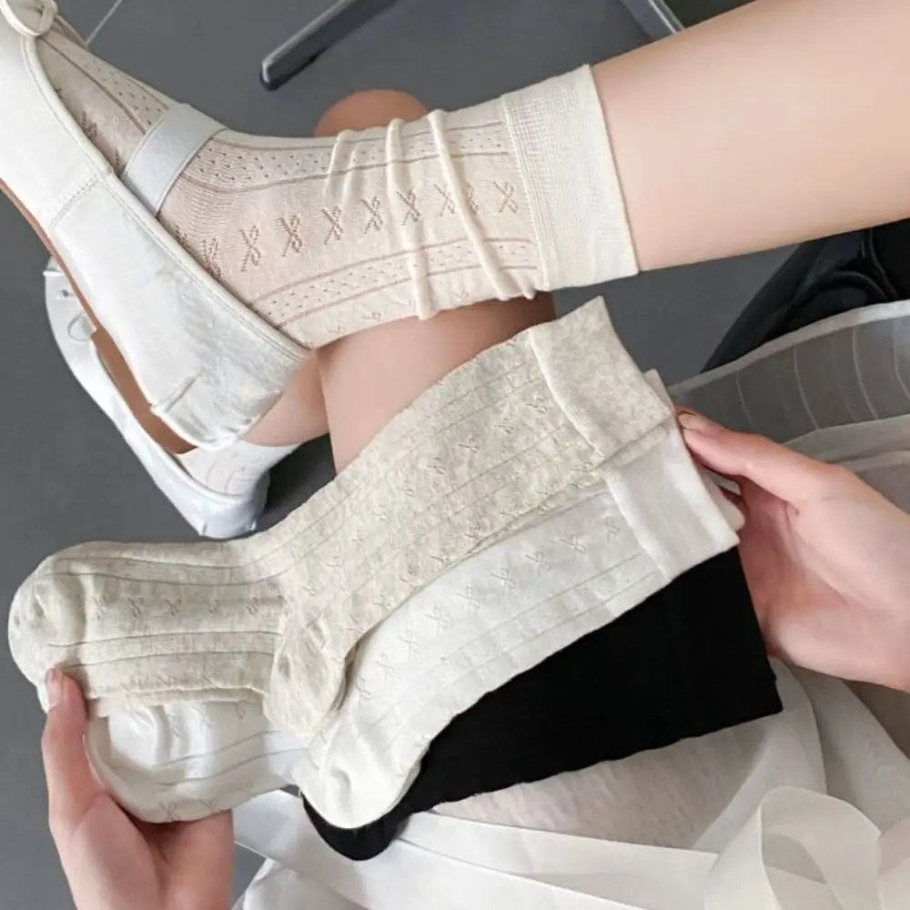 Kawaii Mesh Hollow Bowknot Short Socks Stripe Female Hosiery Tube Socks for Women Thin Solid Summer Balletcore Socks Streetwear
Kawaii Mesh Hollow Bowknot Short Socks Stripe Female Hosiery Tube Socks for Women Thin Solid Summer Balletcore Socks Streetwear