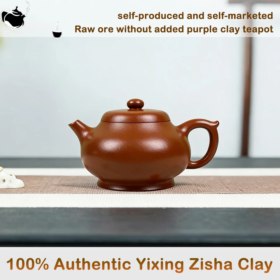Yixing handmade purple clay teapot, made from raw ore without additives, is a Chinese-style Elegant Tea Maker for Home, Office
Yixing handmade purple clay teapot, made from raw ore without additives, is a Chinese-style Elegant Tea Maker for Home, Office