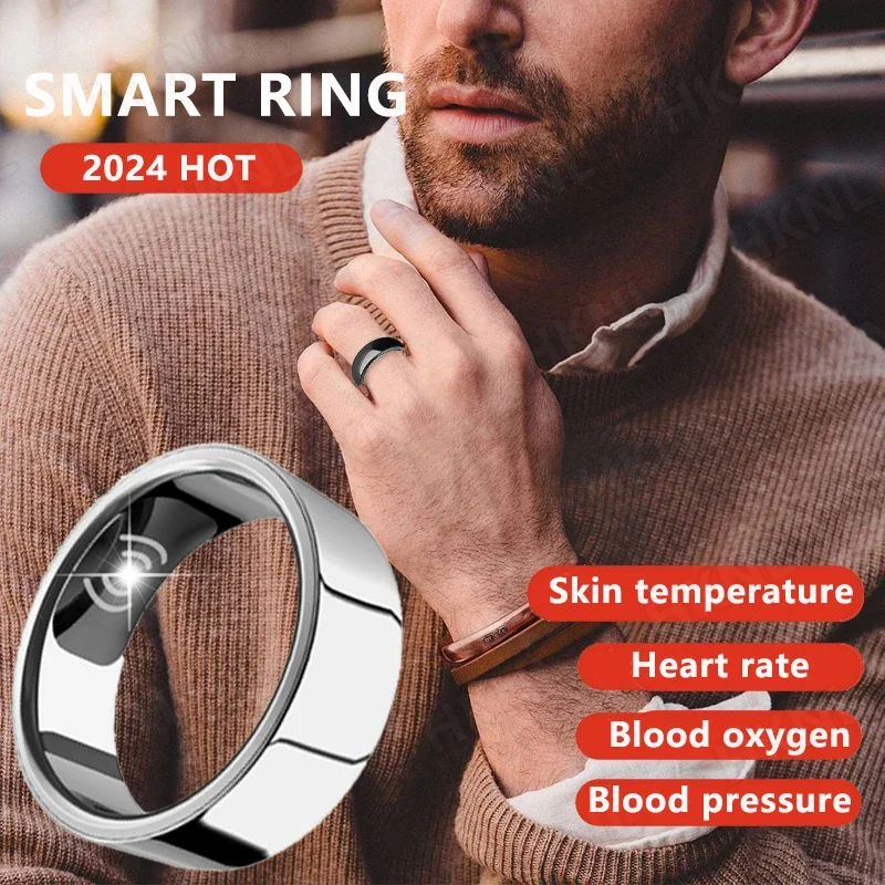 Smart Ring Men's Gold Heart Rate Blood Pressure Blood Oxygen Temperature Sleep Calories Health Multilingual Fitness Tracker Ring
Smart Ring Men's Gold Heart Rate Blood Pressure Blood Oxygen Temperature Sleep Calories Health Multilingual Fitness Tracker Ring