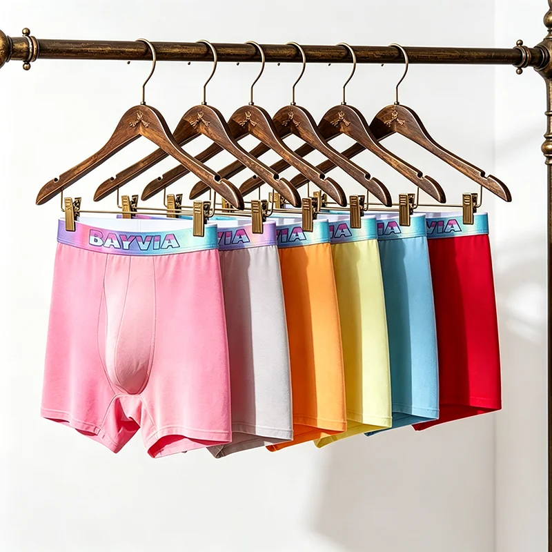 Bayvia Men's 7Pack Cotton Boxer Briefs Vibrant Color Comfortable Cotton Underwear Elastic Waistband Soft Trunks For Daily Life
Bayvia Men's 7Pack Cotton Boxer Briefs Vibrant Color Comfortable Cotton Underwear Elastic Waistband Soft Trunks For Daily Life